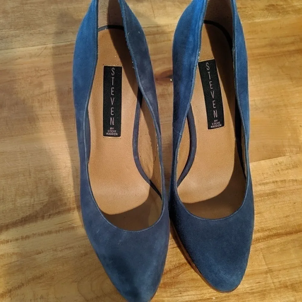 Steven by Steve Madden Lemore Pump blue 8.5